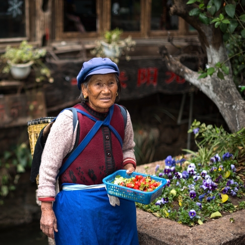 Naxi-vrouw in Lijiang