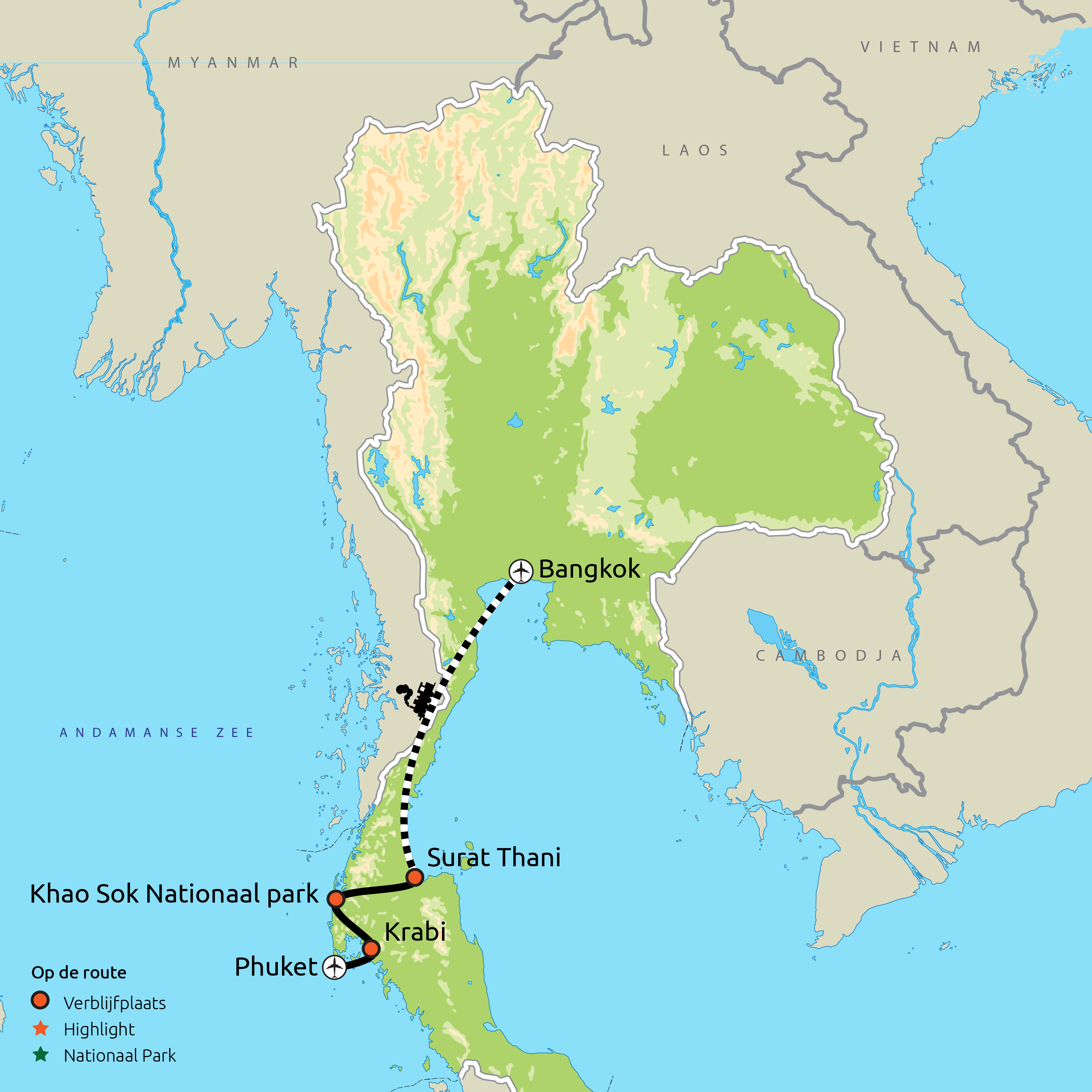 Familie groepsreis Zuid-Thailand