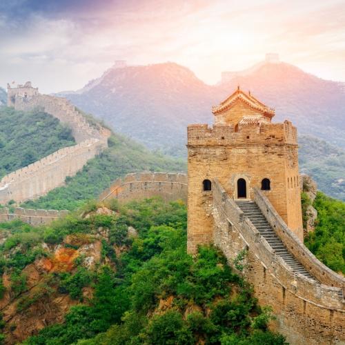 Uitzicht vanaf de Chinese Muur