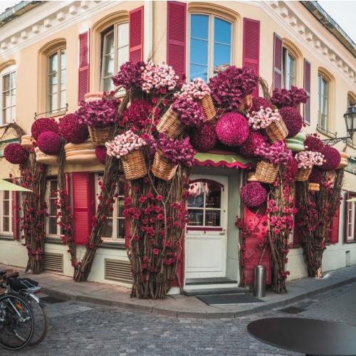 Café in de oude binnenstad van Vilnius 