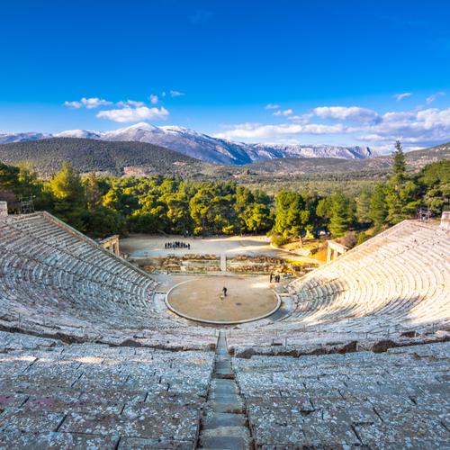 Het oude theater van Epidavros